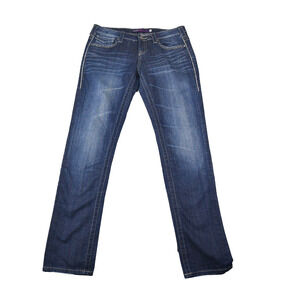 VIGOSS Collection Womens 9 (32x32) Straight Blue Denim